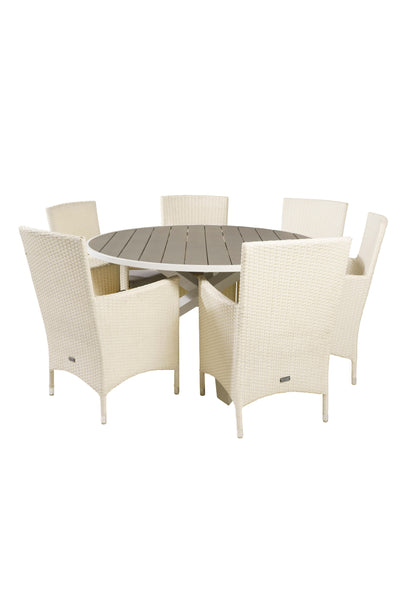 Matbordet Parma och stolarna Malin