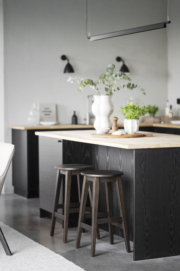 Austin barpall brun ek 2-pack