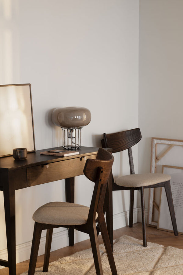 Confetti avlastningsbord 100 brunlackad ek