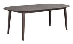 Filippa matbord ovalt 170/210 ek mörkbrun