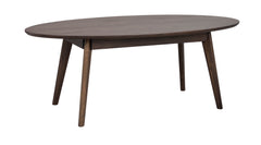 Yumi soffbord ovalt 130x65 brun ek