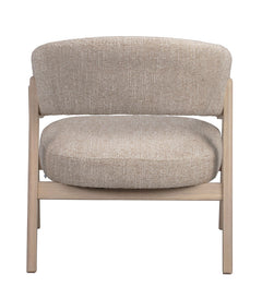 Barnaby loungestol ljusbeige tyg/vitpigmenterad ek