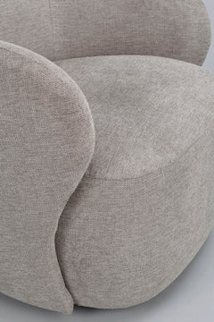 Chapeltown fåtölj beige tyg snurr