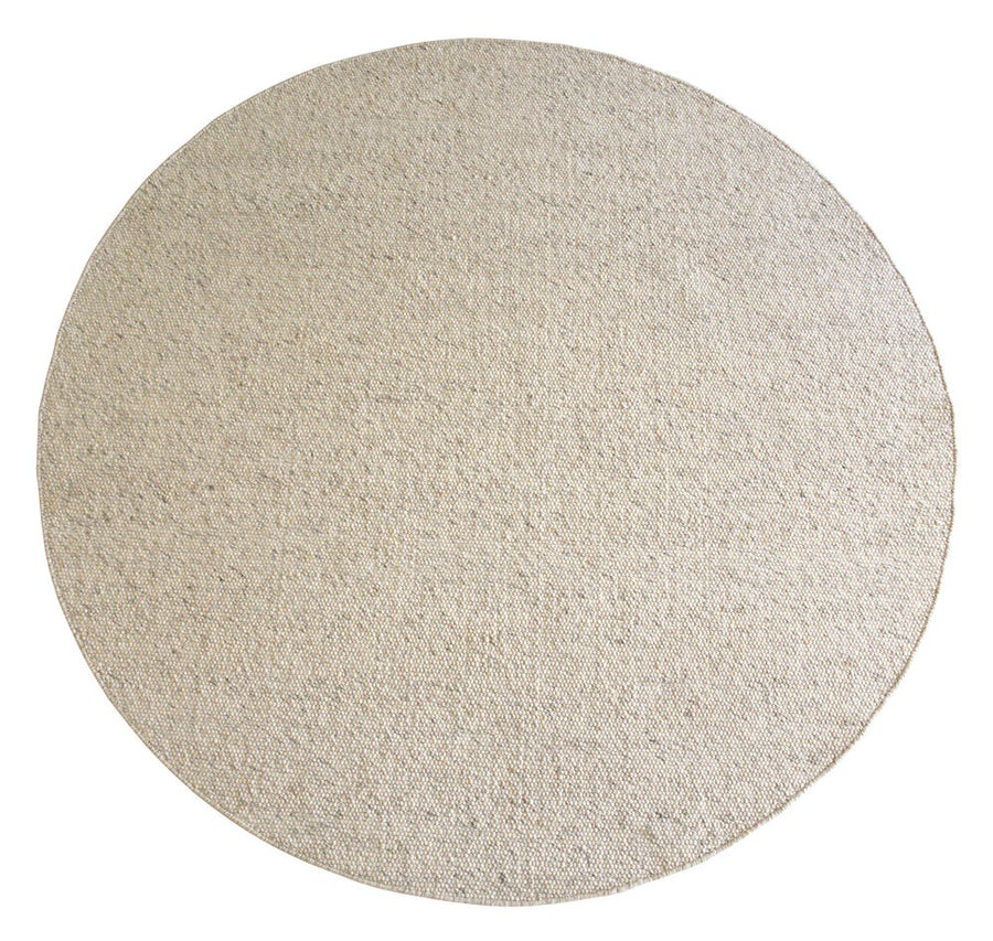 Auckland matta rund dia 250 beige ull