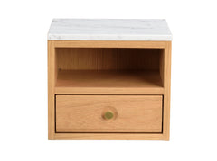 Whitmore sängbord ek/marmor