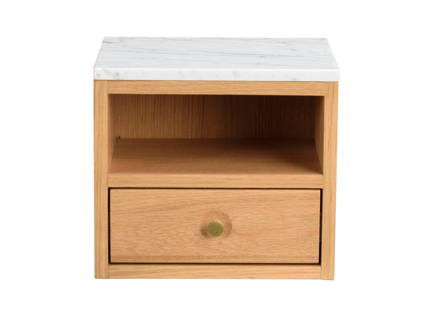 Whitmore sängbord ek/marmor