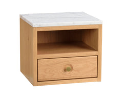 Whitmore sängbord ek/marmor