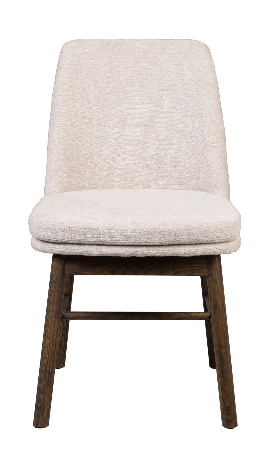 Amesbury stol tyg ljusbeige/brun ek 2-pack