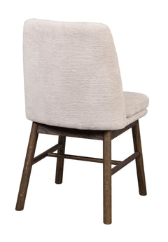 Amesbury stol tyg ljusbeige/brun ek 2-pack