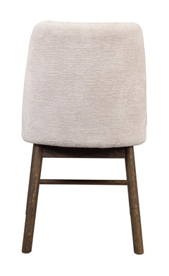 Amesbury stol tyg ljusbeige/brun ek 2-pack