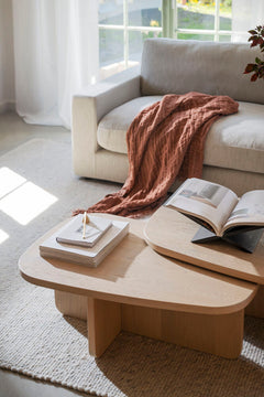 Billings soffbord 89x59 vitpigmenterad ek