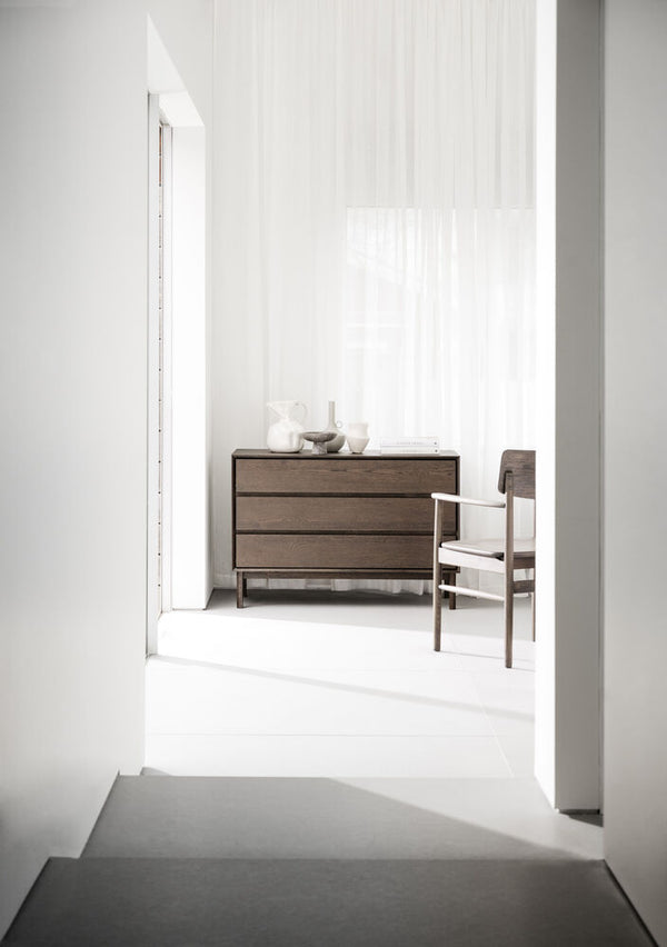 Mackay byrå bred 3L brun ek