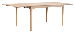 Markham matbord 140 vitpigmenterad ek