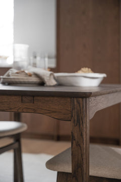 Markham matbord 180 brun ek