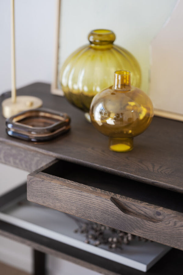 Markham avlastningsbord låda 140 brun ek