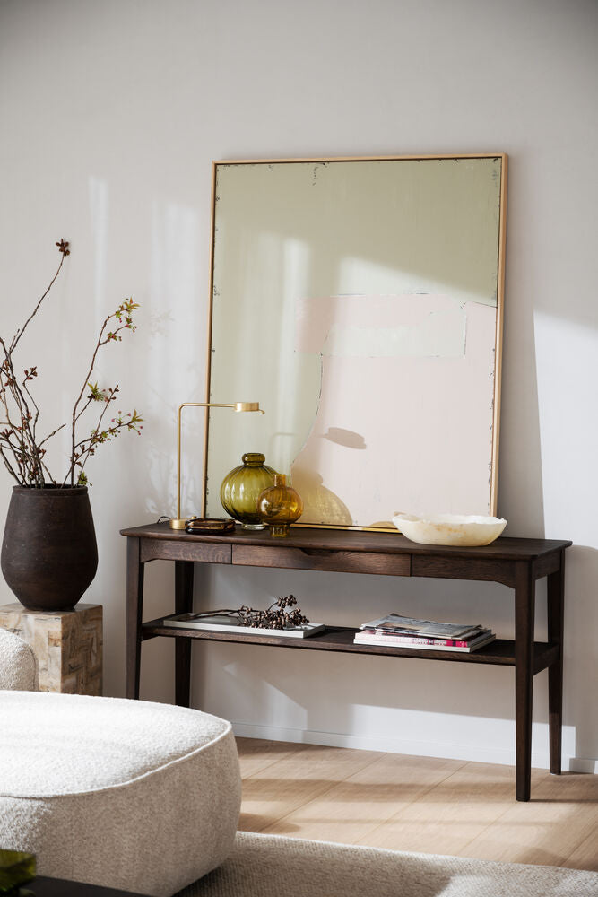 Markham avlastningsbord låda 140 brun ek