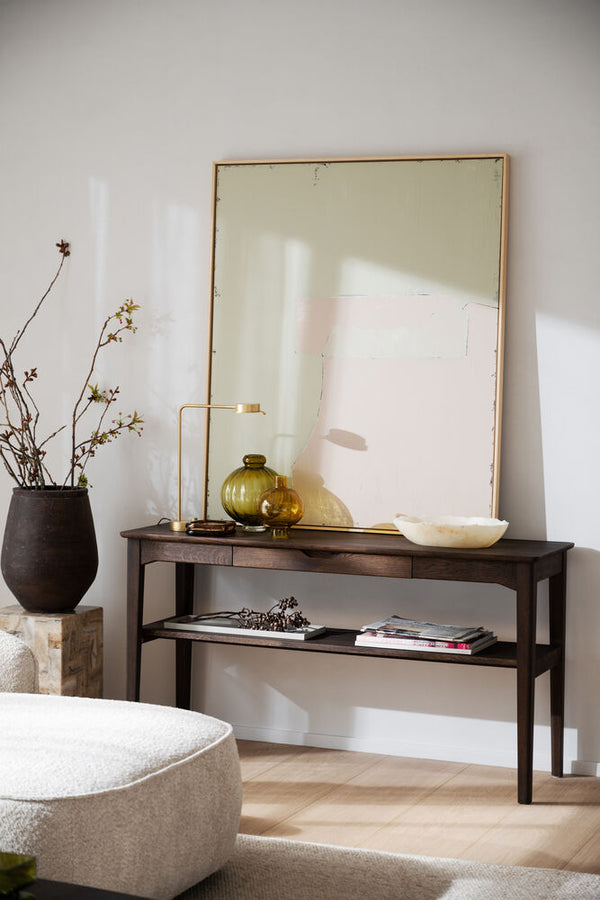 Markham avlastningsbord låda 140 brun ek