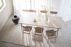 Fairmount matbord 220x95 beige HPL/vitpigmenterad ek