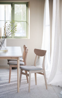 Fairmount matbord 220x95 beige HPL/vitpigmenterad ek