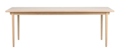 Fairmount matbord 220x95 beige HPL/vitpigmenterad ek