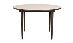Fairmount matbord runt Ø120 beige HPL/brun ek