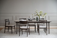 Fairmount matbord 220x95 beige HPL/brun ek