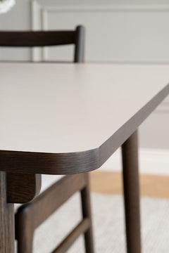 Fairmount matbord 220x95 beige HPL/brun ek