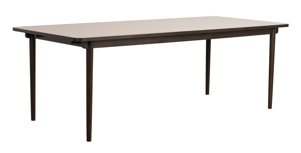 Fairmount matbord 220x95 beige HPL/brun ek