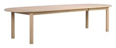 Gifford matbord ovalt 220x105 vitpigmenterad ek