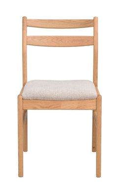 Kerwin stol ek/ljusbeige tyg 2-pack