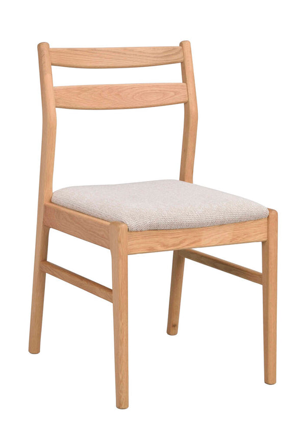 Kerwin stol ek/ljusbeige tyg 2-pack