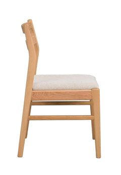Kerwin stol ek/ljusbeige tyg 2-pack