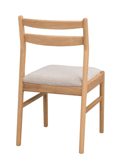 Kerwin stol ek/ljusbeige tyg 2-pack