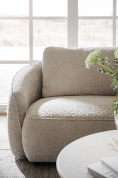 Norris soffa 3-sits ljusbeige tyg Anna #2