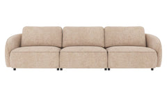 Norris soffa 4-sits ljusbeige tyg Anna #2