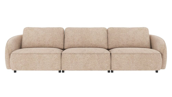 Norris soffa 4-sits ljusbeige tyg Anna #2