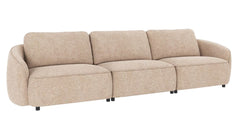 Norris soffa 4-sits ljusbeige tyg Anna #2