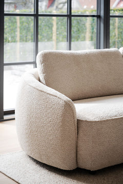 Norris soffa 3-sits-schäslong H ljusbeige tyg Anna #2