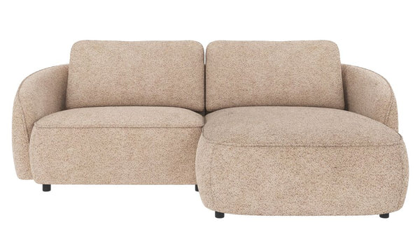 Norris soffa 3-sits-schäslong H ljusbeige tyg Anna #2