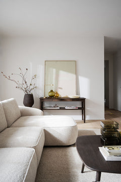 Norris soffa 4-sits-schäslong H ljusbeige tyg Anna #2