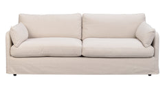 Peyton soffa 3-sits beige tyg Ursula #282