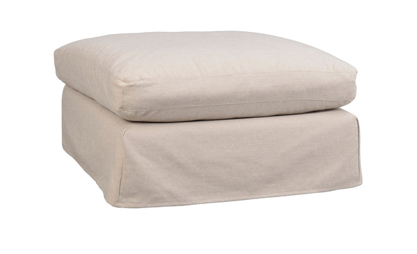 Peyton fotpall beige tyg Ursula #5