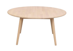 Tompkins soffbord ø90 vitpigmenterad ek