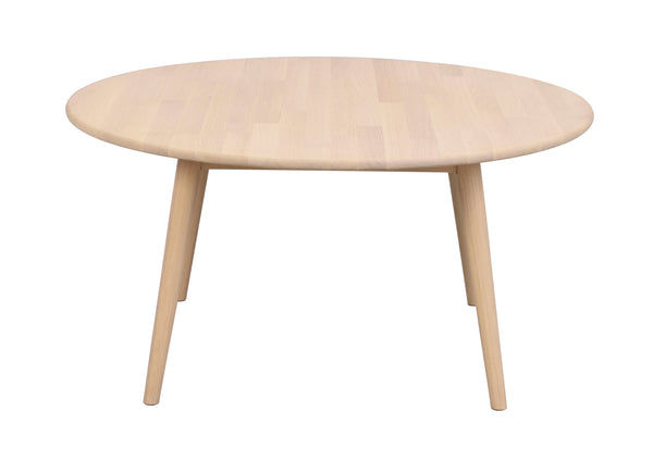 Tompkins soffbord ø90 vitpigmenterad ek