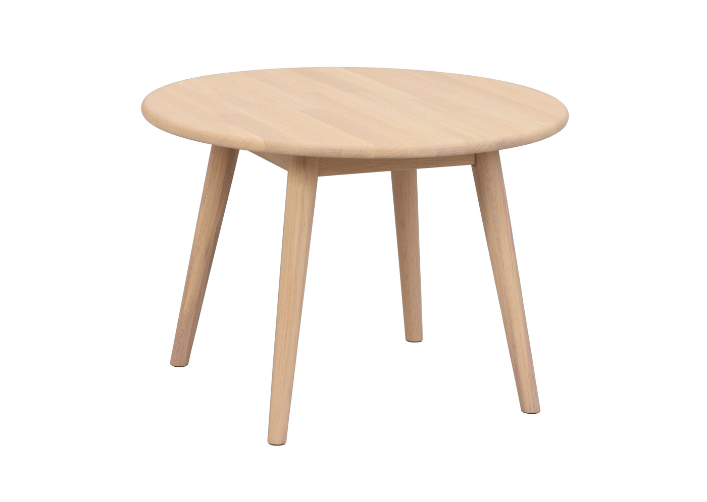 Tompkins soffbord ø60 vitpigmenterad ek
