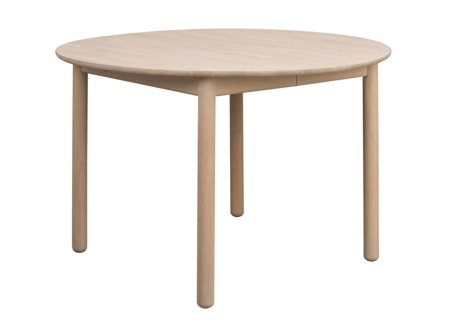 Derrymore matbord runt 120/165 vitpigmenterad ek