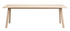 Clapperton matbord 220x95 vitpigmenterad ek