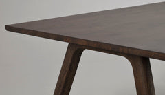 Clapperton matbord 220x95 brun ek