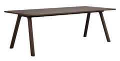 Clapperton matbord 220x95 brun ek