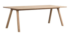 Clapperton matbord 220x95 sandfärgad ek
